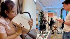 Bùi Hoàng Việt Anh mua túi hiệu trăm triệu tặng mẹ